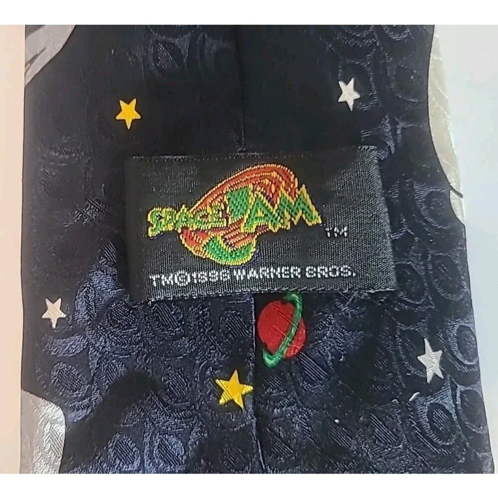 1996 Space Jam Bugs Bunny Necktie Tie WARNER BROTHERS  100% Silk